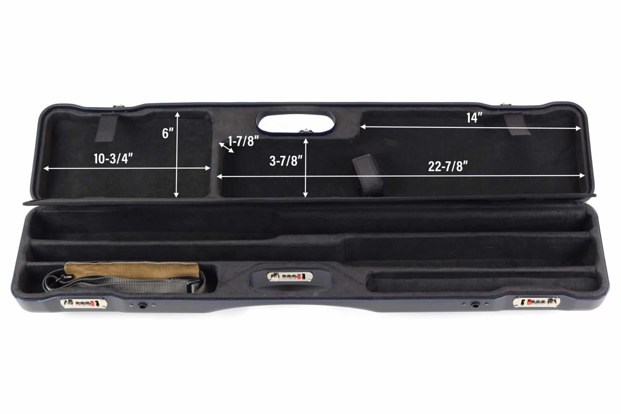 Negrini OU Ultra-Compact Takedown Sporting Two-Barrel Shotgun Case 32" - 16402LR-2C/6204