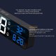 thumbnail image 4 of Moyic Despertador de música, pantalla LED Digital, termómetro recargable, tiempo ajustable, reloj colgante de pared, reloj de Control de voz, 2000mAh Electrodomésticos Englisch schwarz Moyic HA007072-01B, 4 of 6