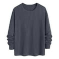 thumbnail image 5 of Diufon Mens Sweatshirts Crewneck Lightweight Long Sleeve Textured Casual Pullover Fall Fashion Winter Clothes, 5 of 6