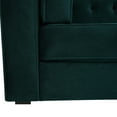 thumbnail image 6 of Miniyam Classic Sofa Solid Print Velvet Tufted Coach for Indoor, Green, 6 of 8