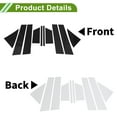 thumbnail image 3 of Adhesivos de protección para pilares de ventanas de Chrysler 200 2011-2014, juego de 10 piezas, color negro, para la parte delantera y trasera, izquierda y derecha., 3 of 8