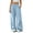 Light Blue(New&Hot), variant on ZHYou No Boundarie Womens Oversized Sweatpants Elastic Waisted Wide Leg Baggy Fit Pull On Casual Pants with Drawstring Pockets,Black,Size M