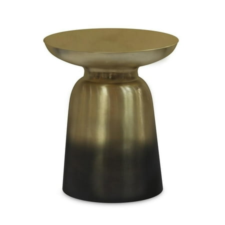 Simpli Home - Toby Round Contemporary Metal Accent Table - Silver