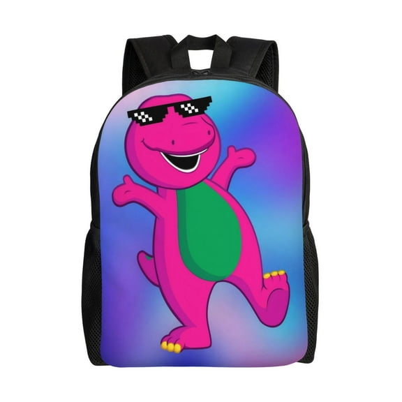 Barney Backpack Lightweight Daypack Large Capacity Travel Work College Back Pack Novelty Backpacks Laptop Bag