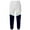 White, variant on Lmnyox Men's Joggers Fashion Color Block Drawstring Waist Sweatpants Fall Winter Casual Sport Pants with Pocket