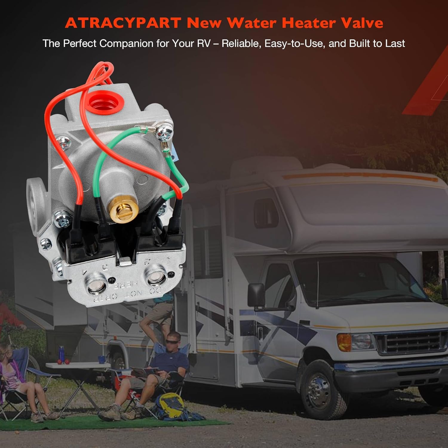 Upgraded 93844 RV Water Heater Solenoid Gas Valve – Fits Atwood 6/10 Gallon Models (GC6AA-10E GC10A-4E G6A-8E G6A-6E) – Replaces #93870 93321 92078 92089 93844