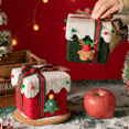 thumbnail image 4 of Christmas Gift Box 13.5cm, Thickened Cardboard with Lamb Wool, Festive Design for Apple & Candies, 4 of 10