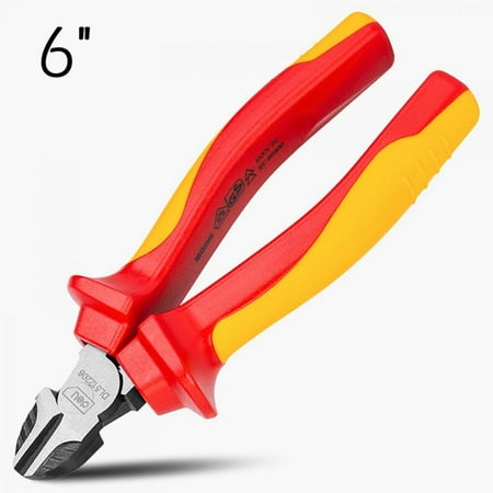 

JANDEL Insulated Labor-saving Diagonal Pliers/needle Nose Pliers/wire Pliers Can Withstand Voltage 1000V 6 Multi-color