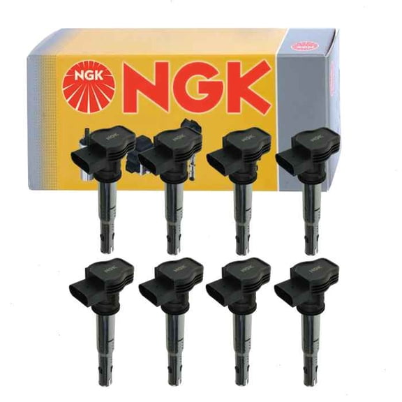 8 pc NGK Ignition Coils compatible with Audi Q7 4.2L V8 2008-2010