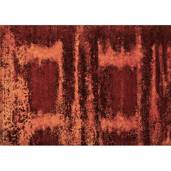 Ahgly Company Indoor Rectangle Oriental Brown Industrial Area Rugs, 2' x 5'