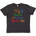 thumbnail image 3 of Inktastic My Aunt and Uncle Love Me Youth T-Shirt, 3 of 5