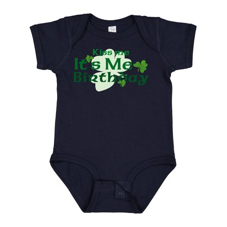 

Inktastic Kiss Me Irish Birthday Gift Baby Boy or Baby Girl Bodysuit