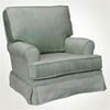 Newco International - Microfiber Square-Back Glider, Sage