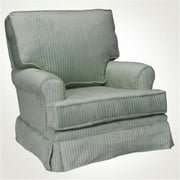 Newco International - Microfiber Square-Back Glider, Sage