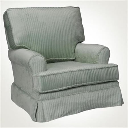 Newco International - Microfiber Square-Back Glider, Sage