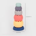 thumbnail image 3 of Soft Rubber Stacking Toys Eggshell Nesting Cups Montessori Educational Building Blocks for Sensory Grasping Development, 3 of 9