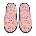 thumbnail image 2 of KLL Fox Slippers for Women Men House Slip on Indoor Outdoor Bedroom Furry Fleece Lined Ladies Comfy Anti-Skid Rubber Hard Sole-Medium, 2 of 8