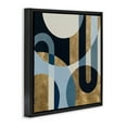 thumbnail image 4 of Stupell Industries Gold & Blue Circular Shapes Abstract Painting Black Floater Framed Canvas Art Print Wall Art, 18 x 18, 4 of 10