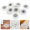 thumbnail image 2 of Miangastore 12 Pcs Rouleau de Roulement en Forme de U pour Rail, Poulie, Guide, Rouleau Coulissant pour Porte, Fenêtre, Tiroir, Matériel Mécanique, 2 of 8