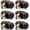 Oil Rubbed Bronze, variant on Door Knobs Interior, Passage 4 Pack Closet Doorknobs Brushed Nickel Finish, Universible Door Handles Passage Function for French Hallway, Flat Ball Knob, Adjustable 60-70mm Latch