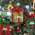 thumbnail image 4 of Daiosportswear Christmas Tabletop Decor with Ribbons,3-Piece Christmas Tree Scene Arrangement Set for Desktop Party Holiday Gift, 4 of 7