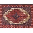 thumbnail image 1 of Ahgly Company Machine Washable Indoor Rectangle Traditional Dark Almond Brown Area Rugs, 7' x 9', 1 of 7