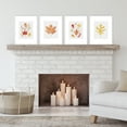 thumbnail image 2 of Big Dot of Happiness Fall Foliage - Unframed Autumn Leaves Linen Paper Wall Art - Set of 4 - Artisms - 8 x 10 inches, 2 of 7