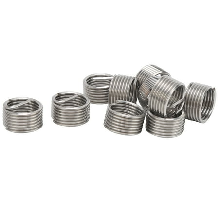 

10Pcs Thread Repair Inserts Steel Wire Protection Sleeve Hardware Accessories M18 x 21D