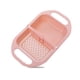 thumbnail image 1 of Yuarrent Cesta de drenaje de PP, portátil, plegable, lavable, 2 compartimentos, colador de limpieza de verduras, colador de interior, accesorios con Organizadores de utensilios de cocina Rosa Yuarrent HA012071-03, 1 of 6