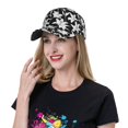 thumbnail image 5 of Honeii Lilies Flowers Print Hat, Women's Baseball Hat Unisex Fit, Baseball Cap,Adjustable One Size, 5 of 6