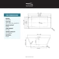 thumbnail image 2 of Transolid K-Aftl5930-M31 Lily 59" Free Standing Acrylic Soaking Tub - White, 2 of 7