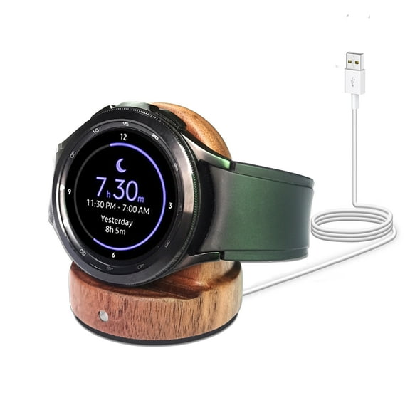 Samsung Galaxy Watch Charging Dock - Wood Watch Charging Stand for Galaxy Watch 8/7/6/5/4/3/2/Active 2/1/S3 Series ,Gift for Men Women