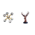 thumbnail image 1 of Figura esférica de ciervo, adorno de mesa, escultura decorativa para escritorio, oficina, estante, sala de estar, decoración del hogar, estatua de ani, 1 of 8