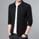 thumbnail image 3 of Nuevo suéter de cuello vuelto, traje de suéter para hombre, cárdigan, suéter de lana de negocios, chaqueta, 3 of 5