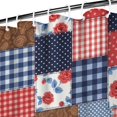 thumbnail image 3 of Pioneer Flower Floral Print Pattern Shower Curtain 72"x72", Bathroom Decorative Shower Curtain Set with 12 Hooks, Waterproof Washable, 3 of 6