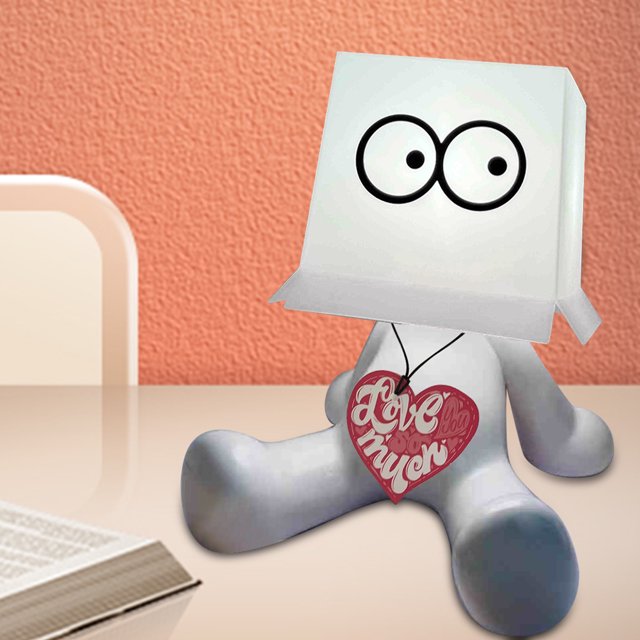 Sentado pequeño lámpara de escritorio de niño travieso usb recargable led una lámpara de mesa tímida