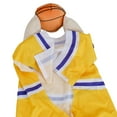 thumbnail image 6 of Gustave Dog Basketball Costume Funny Pet Halloween Costumes Dress Up Sports Outfit Basketball Player Cosplay Clothes with Ball for Small Medium Dogs Cats - Yellow, L, 6 of 8