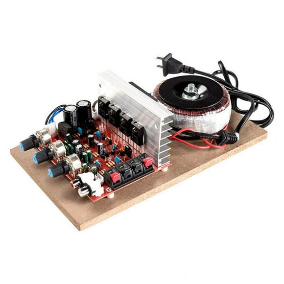 DIY Modified 200W Audio Power Amplifier Aluminum Plate Stereo USB HiFi Speaker Digital Amplifier-US Plug,1 x DIY Audio Power Amplifier Board,Photo Color