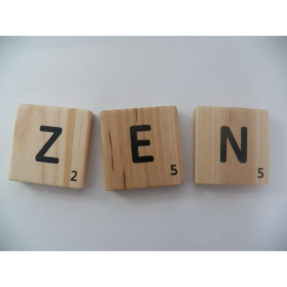 Acrylic Face Mounted Prints Scrabble Alphabet Letters Pieces Zen Text Print 14 X 11 Worry Free Wall Installation Shadow Mount Is Included