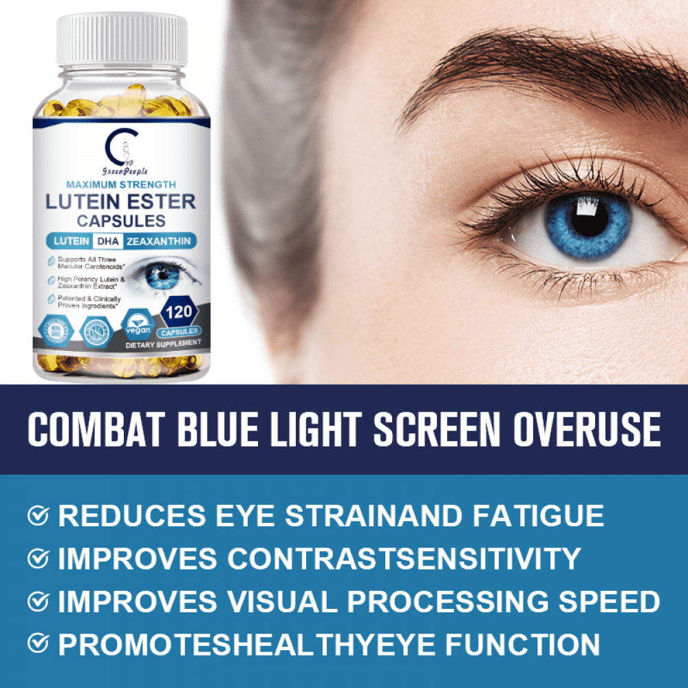 (2 Pack)Lutein Esters, Eye Vitamin & Mineral Supplement, Contains Lutein, Vitamin C, Zeaxanthin, Zinc & Vitamin E, Supports Healthy Eyes and Vision, 240 Softgels