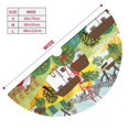 thumbnail image 3 of Cauagu 48" Christmas Tree Skirt Garden Farm Pattern Christmas Tree Decorations Tree Mat for Xmas Decorations Occasion Holiday Home Decor -48", 3 of 7