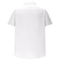 thumbnail image 4 of Blusa y camisa de cuello vuelto de manga corta para hombre, cárdigan de color liso de verano, camisa informal holgada de manga corta con bolsillo, camiseta/camisa de solapa de manga corta para hombre., 4 of 5