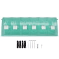 thumbnail image 3 of Walk-in Tunnel Greenhouse, 20 x 10 x 7 ft Portable Plant Hot House with Galvanized Steel Hoops, 3 Top Beams, Diagonal Poles, 2 Zippered Doors & 12 Roll-up Windows, Green, 3 of 11