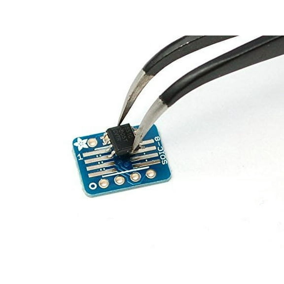 Adafruit SMT Breakout PCB for SOIC-8, MSOP-8 or TSSOP-8, 6 Pack