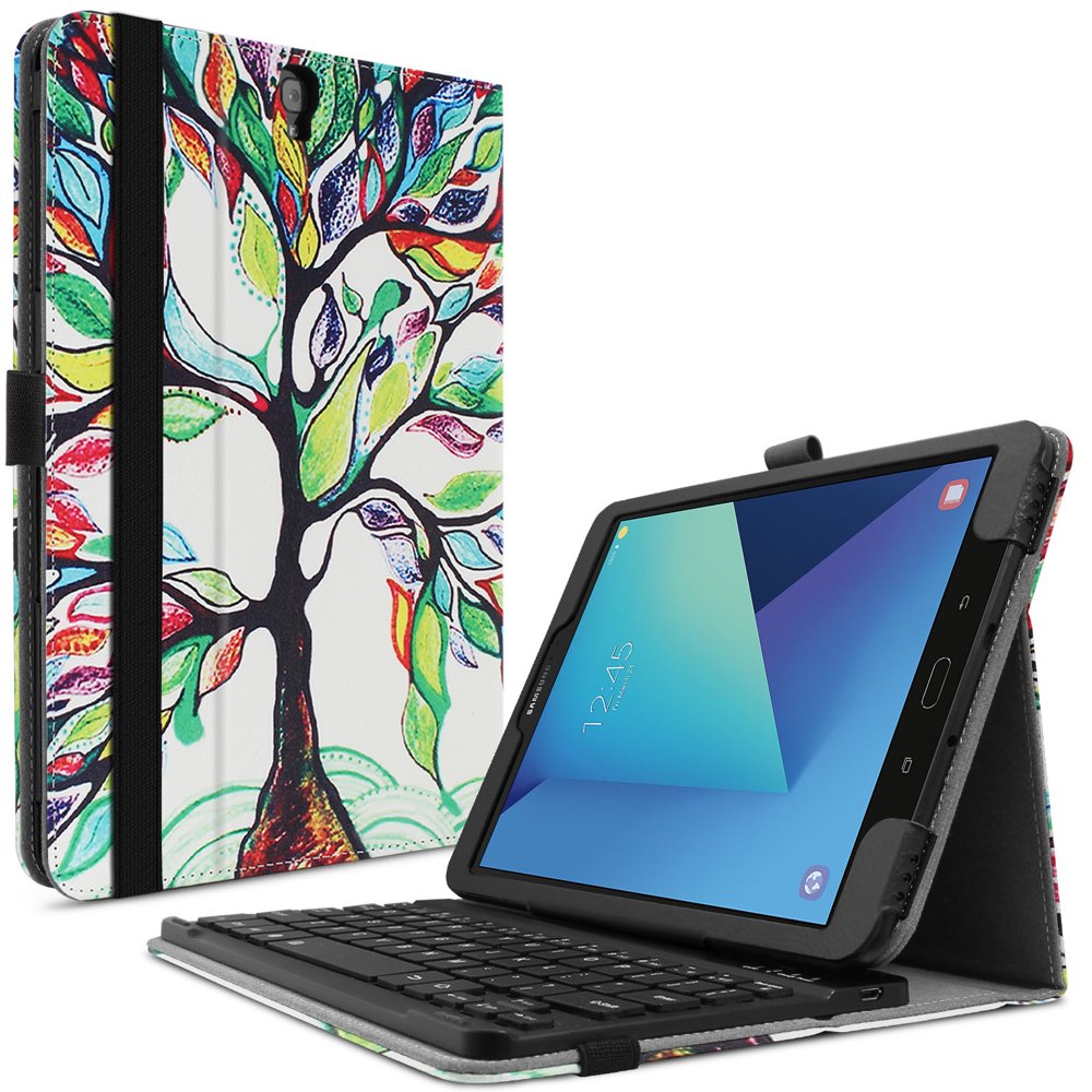 Infiland Samsung Galaxy Tab S3 9.7 inch (SM-T820/T825) Tablet Keyboard Case, Folio PU Leather