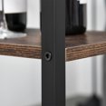 thumbnail image 7 of Rustic Industrial Pub Table & 2 Stools Set | Black Steel & Rustic Brown Wood Look | 3-Pc Counter Height Dining for Kitchen, Apartment, Home Bar, 7 of 7
