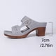 thumbnail image 4 of Sandalias de la Boca Del Pez Del Tacón Del Bloque Brillante de las Zapatillas de Verano de las Mujeres, Zapatos de la Correa Del Tobillo Del Tacón Grueso Del Cuero de Patente, 4 of 9