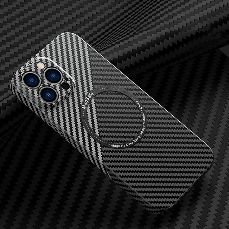 Allytech Phone Case for iPhone 12 Pro Max Carbon Fiber Pattern