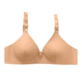 thumbnail image 1 of ManxiVoo Plus Size Wireless T Shirt Bra Full Coverage Minimizer Comfort Support for Women Adjustable Fit M Size Light Yellow, 1 of 7