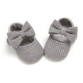 thumbnail image 6 of REDARER Baby Girl First Walking Shoes Soft Yarn Knit Sneakers Prewalker Booties Crib Shoes Non- Sole Cute Bow,Size:0-6 Months, 6 of 6